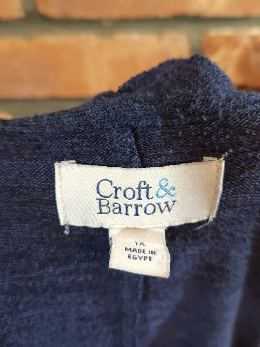 Croft & Barrow Long Sleeve Open-front Marled Knit Blue Cardigan Women's 1X